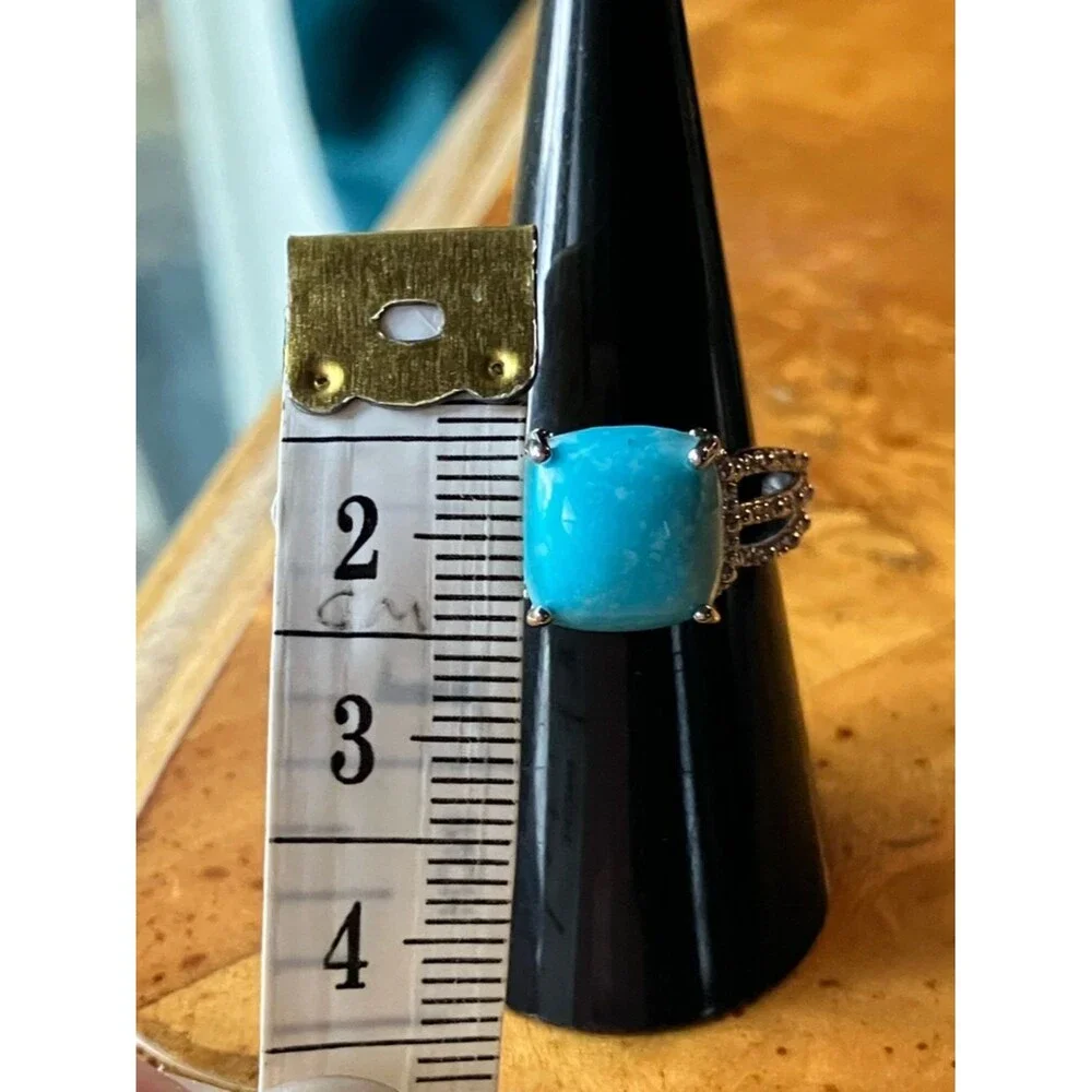 Kingman Turquoise Sterling Silver Ring Size 7
